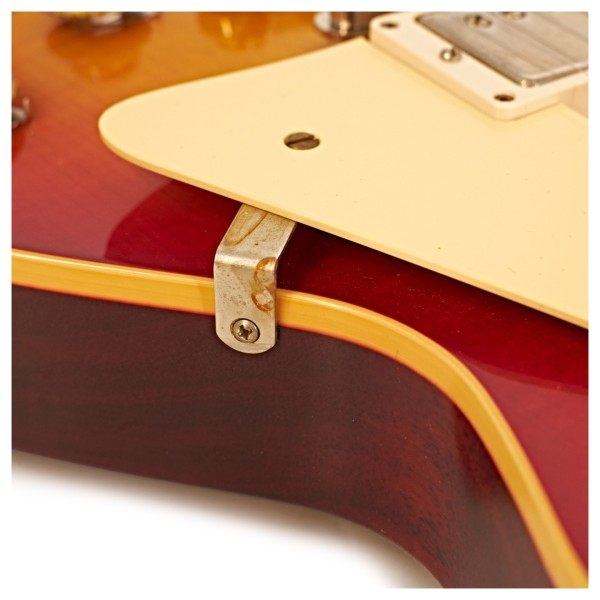 Gibson Custom 1958 Les Paul Standard Reissue VOS, Washed Cherry Sunburst #85370 - scratchplate