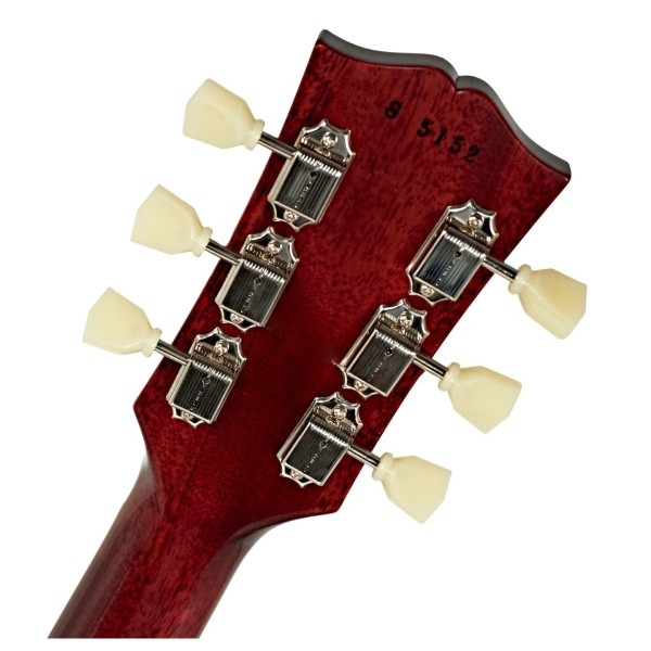 Gibson Custom 1958 Les Paul Standard Reissue VOS, Bourbon Burst #85152 - back of headstock