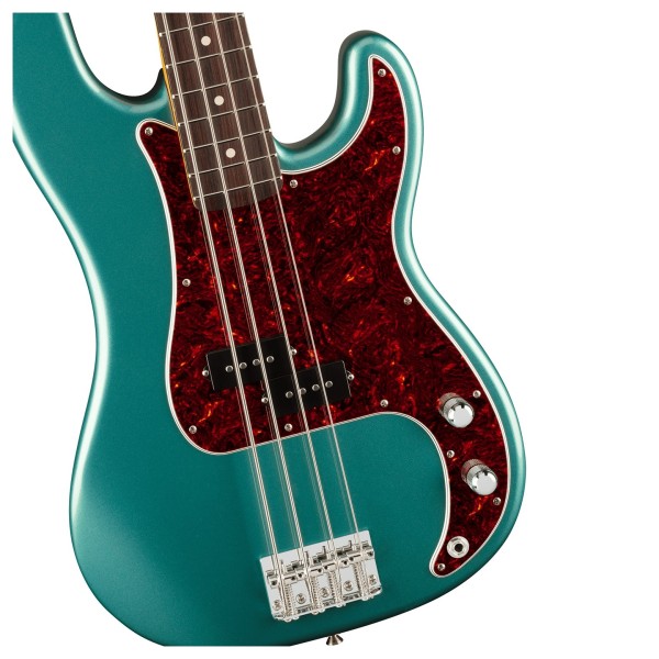 Fender American Professional Classic Precision Bass RW, Faded Sherwood Green Metallic - hardware
