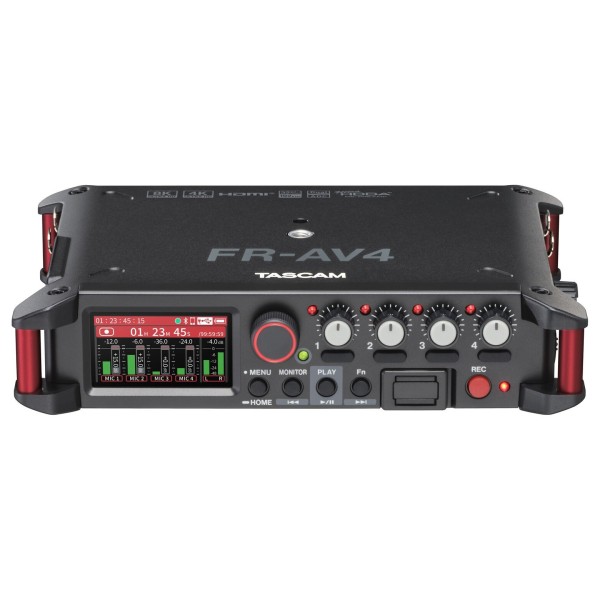 Tascam FR-AV4 Professional 4-Track Field Recorder - Front