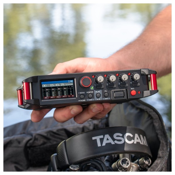 Tascam FR-AV4 Professional 4-Track Field Recorder - Lifestyle 2