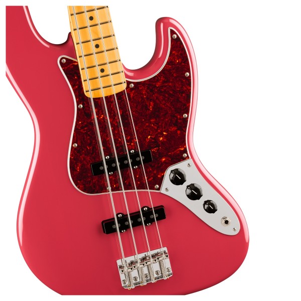 Fender American Professional Classic Jazz Bass MN, Faded Dakota Red - hardware