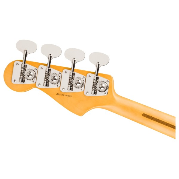 Fender American Professional Classic Jazz Bass MN, Faded Dakota Red - back of headstock