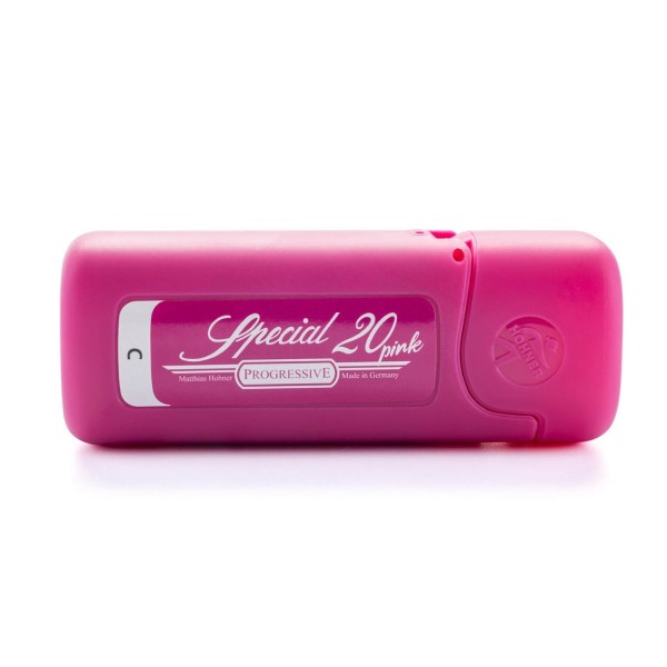 Hohner Progressive Special 20 Harmonica, C, Pink
