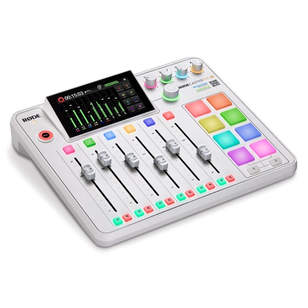 RodeCaster Pro II, White - Angled