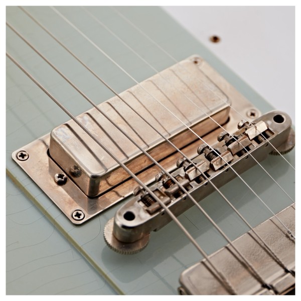 Gibson Custom 1963 Firebird V Maestro Vibrola Heavy Aged, Antique Frost Blue #403303 - bridge pickup