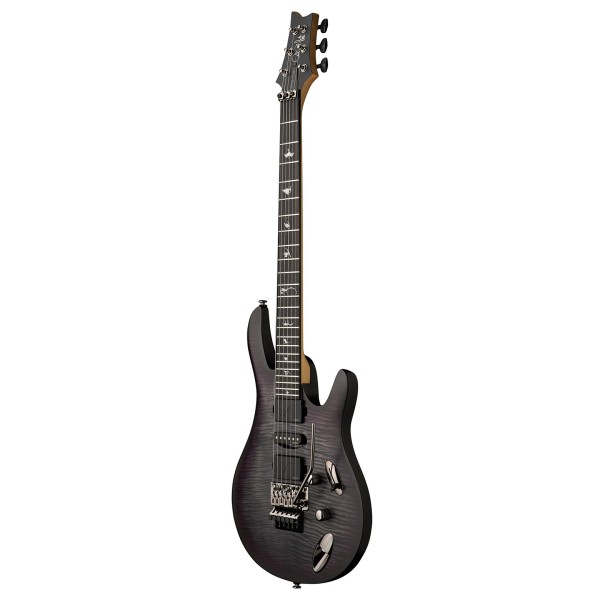 PRS SE Chleo Herman Li Signature, Charcoal Purple Burst - side view