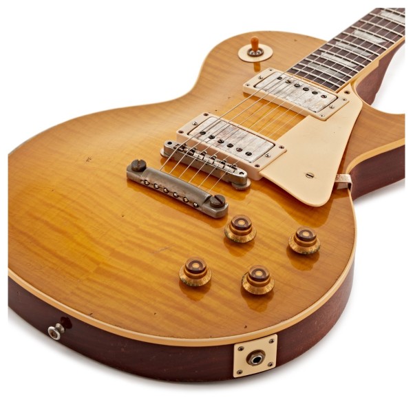 Gibson Custom 1959 Les Paul Standard Reissue Heavy Aged, Green Lemon Fade #951576 - lower bout