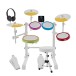 Junior Electronic Drum Kit with Headphones and Stool by Gear4music, White