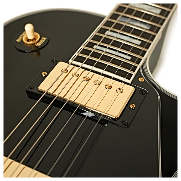 Gibson Custom Les Paul Custom, Ebony #CS501352 - upper bout