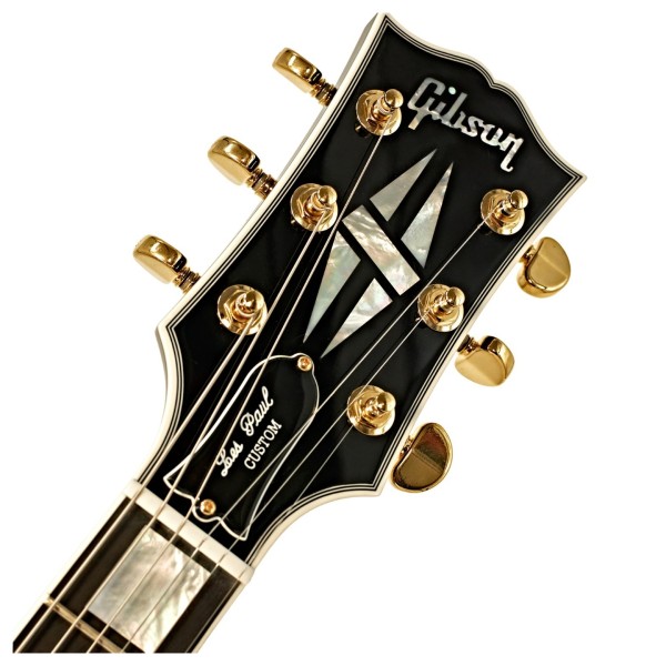 Gibson Custom Les Paul Custom, Ebony #CS501352 - headstock