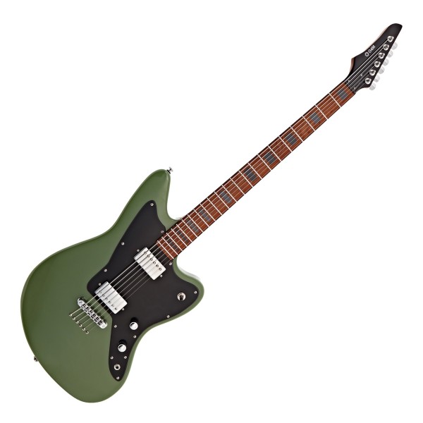 G4M 638 Baritone VI Electric Guitar, Green at Gear4music