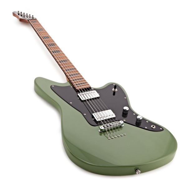 G4M 638 Baritone VI Electric Guitar, Green at Gear4music