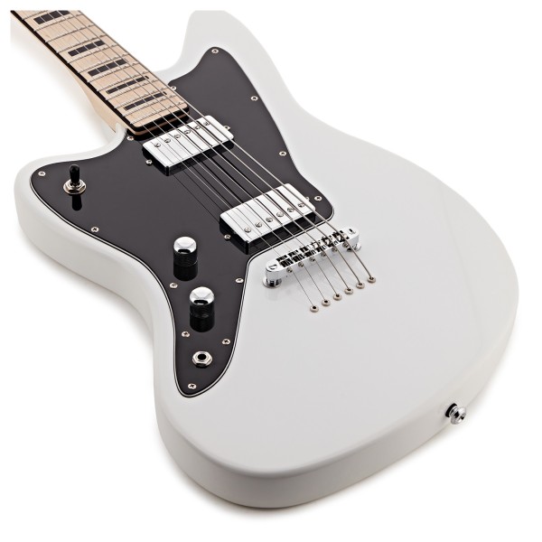 G4M 638 Left-Handed Baritone Electric Guitar, White