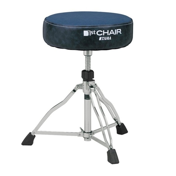 Tama 1st Chair Round Rider Drum Throne with Canvas Navy Blue Seat