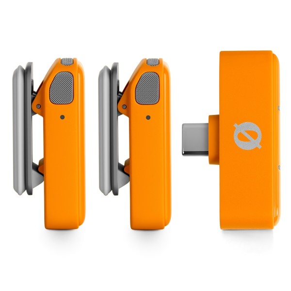 Rode Wireless Micro USB-C, Orange - Transmitter/Reciever Side