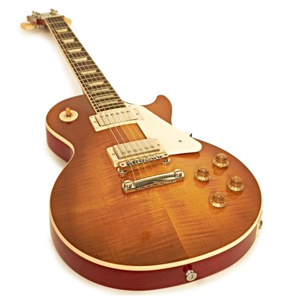 Gibson Les Paul Standard 50s Figured Top, Dirty Lemon Burst #217550017 - angled shot