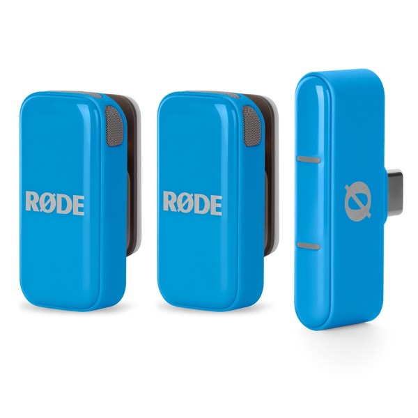 Rode Wireless Micro USB-C Wireless System, Blue - Transmitters and Reciever