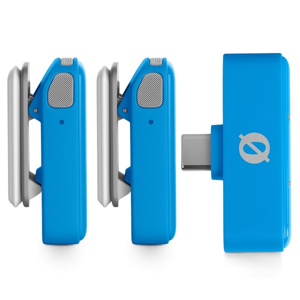 Rode Wireless Micro USB-C Microphone System, Blue - Transmitter and Reciever Side