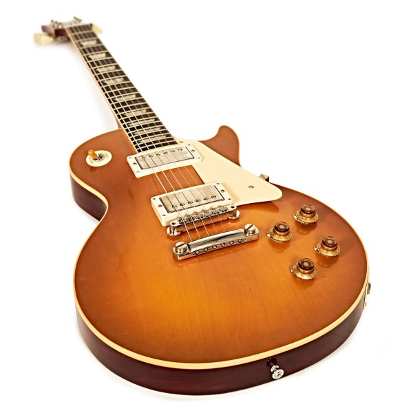 Gibson Custom 1958 Les Paul Standard Reissue VOS, Lemon Burst #85158 - angled shot