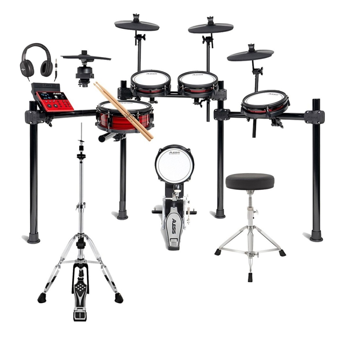 Click to view product details and reviews for Alesis Nitro Ultimate Electronic Drum Kit Bundle.