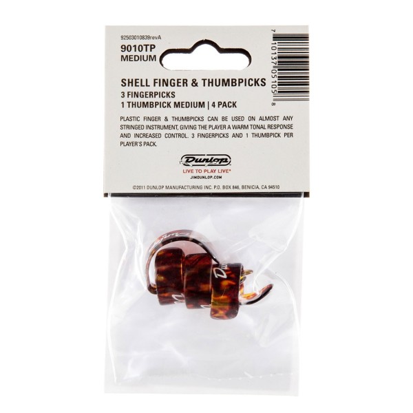 Jim Dunlop 3 Finger Medium, Pack Of 4