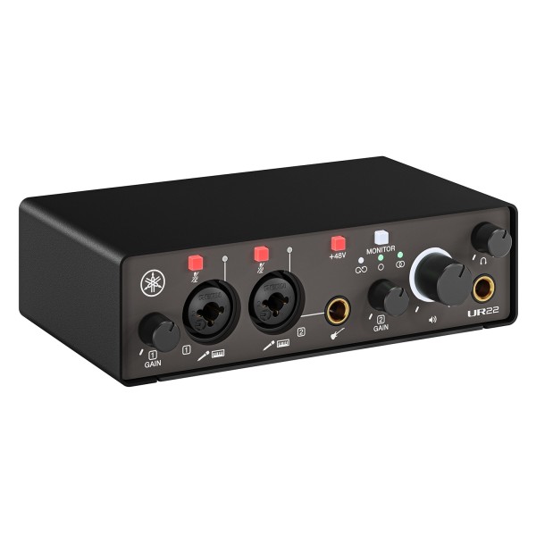 Yamaha UR22 MK3 Interface Black, Left Top