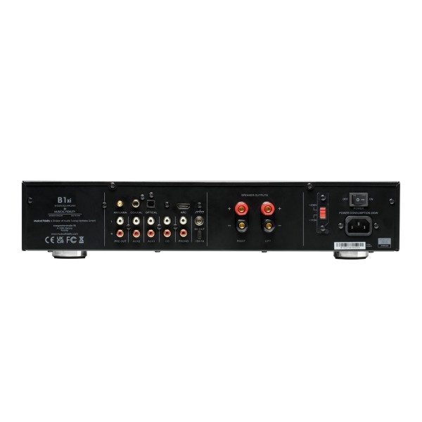 Musical Fidelity B1xi Integrated Amplifier, Black - Rear panel and connections