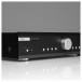 Musical Fidelity B1xi Integrated Amplifier, Black - Detail image, angled view of front dial