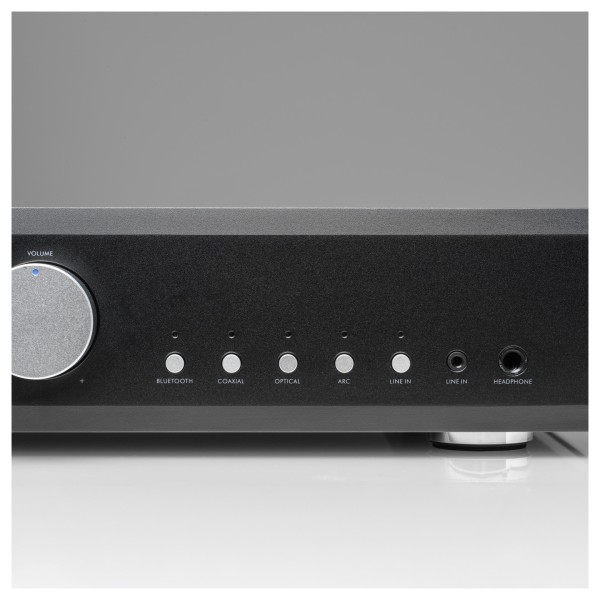 Musical Fidelity B1xi Integrated Amplifier, Black - Detail image, focus on front panel controls