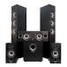 ELAC Debut F6.2 5.1 Speaker Package, Black Ash 