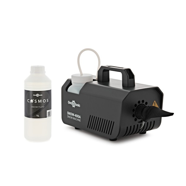 400W Snow Machine with 1L Snow Fluid by Gear4music