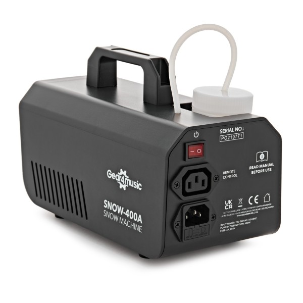 400W Snow Machine with 1L Snow Fluid by Gear4music