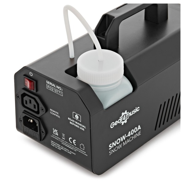 400W Snow Machine with 1L Snow Fluid by Gear4music