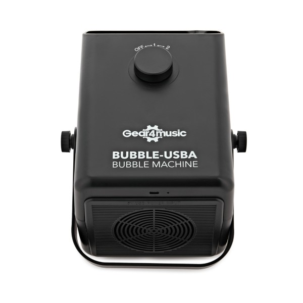 Bubble Machine with 1L Bubble Fluid by Gear4music