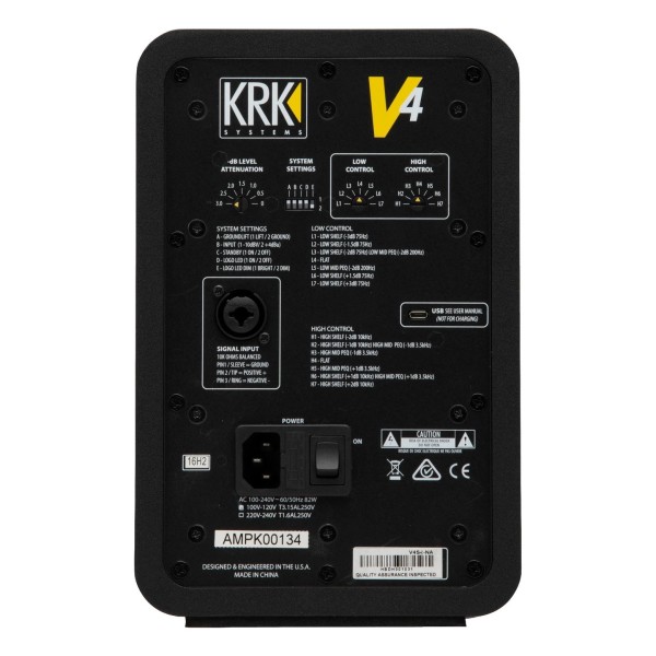 V4S4 Studio Monitor - Rear