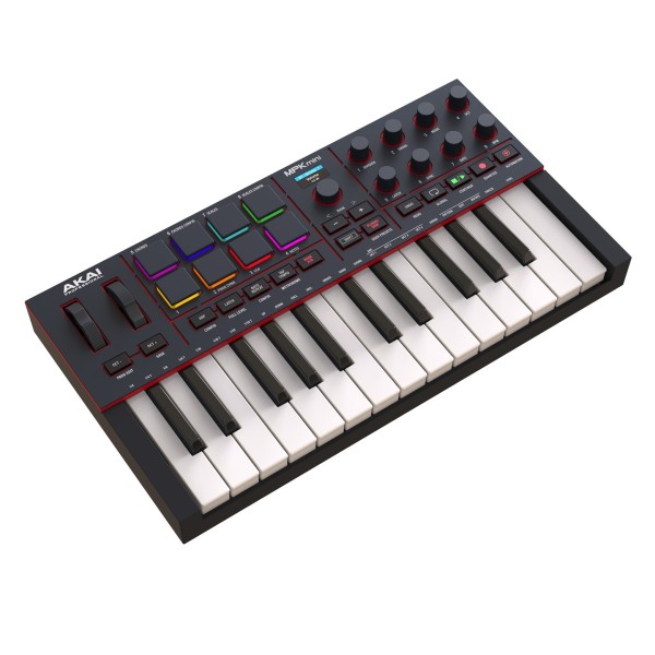 MPK Mini MK4 MIDI Keyboard Controller - Angled