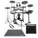 Yamaha DTX6K5-M Electronic Drum Kit With Single Pedal Custom Bundle