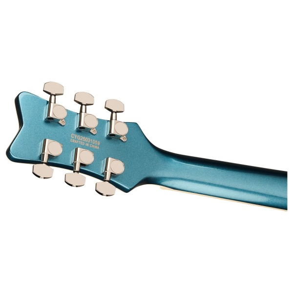 Gretsch Electromatic Jet Club RW, Riviera Blue - back of headstock