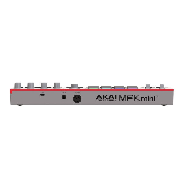 MPK Mini MK4 MIDI Keyboard, Grey - Rear