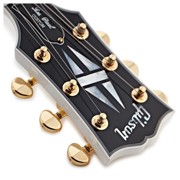 Gibson Custom Les Paul Custom, Alpine White #CS502567 - headstock logo