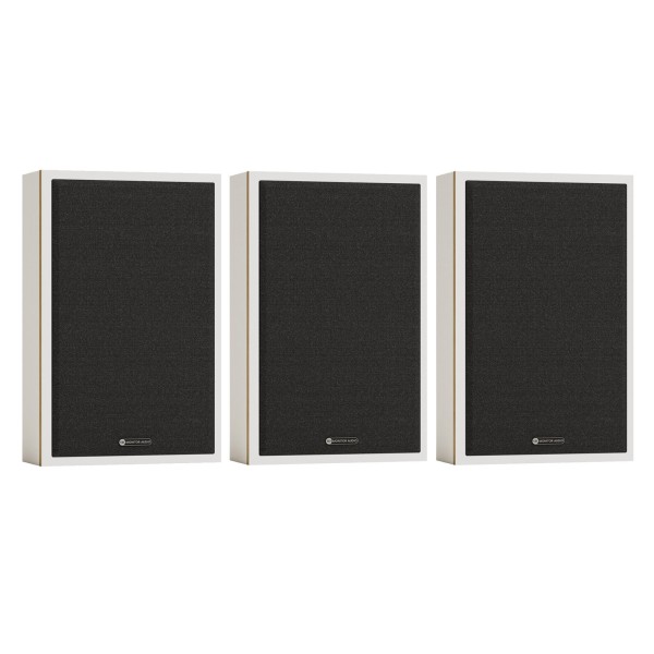 Monitor Audio Bronze 7G On-Wall LCR Speaker Package, White - tre white 