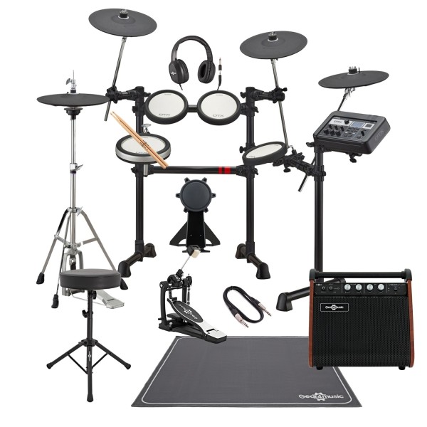 Yamaha DTX6K3-X Electronic Drum Kit w/ Single Pedal Complete Bundle
