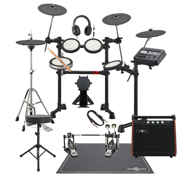 Yamaha DTX6K3-X Electronic Drum Kit w/ Double Pedal Complete Bundle