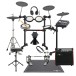Yamaha DTX6K3-X Electronic Drum Kit w/ Double Pedal Complete Bundle