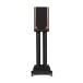 Wharfedale EVO 5.1 Bookshelf Speakers (Pair), Walnut with Stands front grille