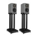 Wharfedale EVO 5.1 Bookshelf Speakers (Pair), Lunar Grey with Stands