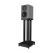 Wharfedale EVO 5.1 Bookshelf Speakers (Pair), Lunar Grey with Stands - left