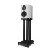 Wharfedale EVO 5.1 Bookshelf Speakers (Pair), Lunar Grey with Stands - left 