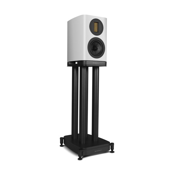 Wharfedale EVO 5.1 Bookshelf Speakers (Pair), Lunar Grey with Stands - right 